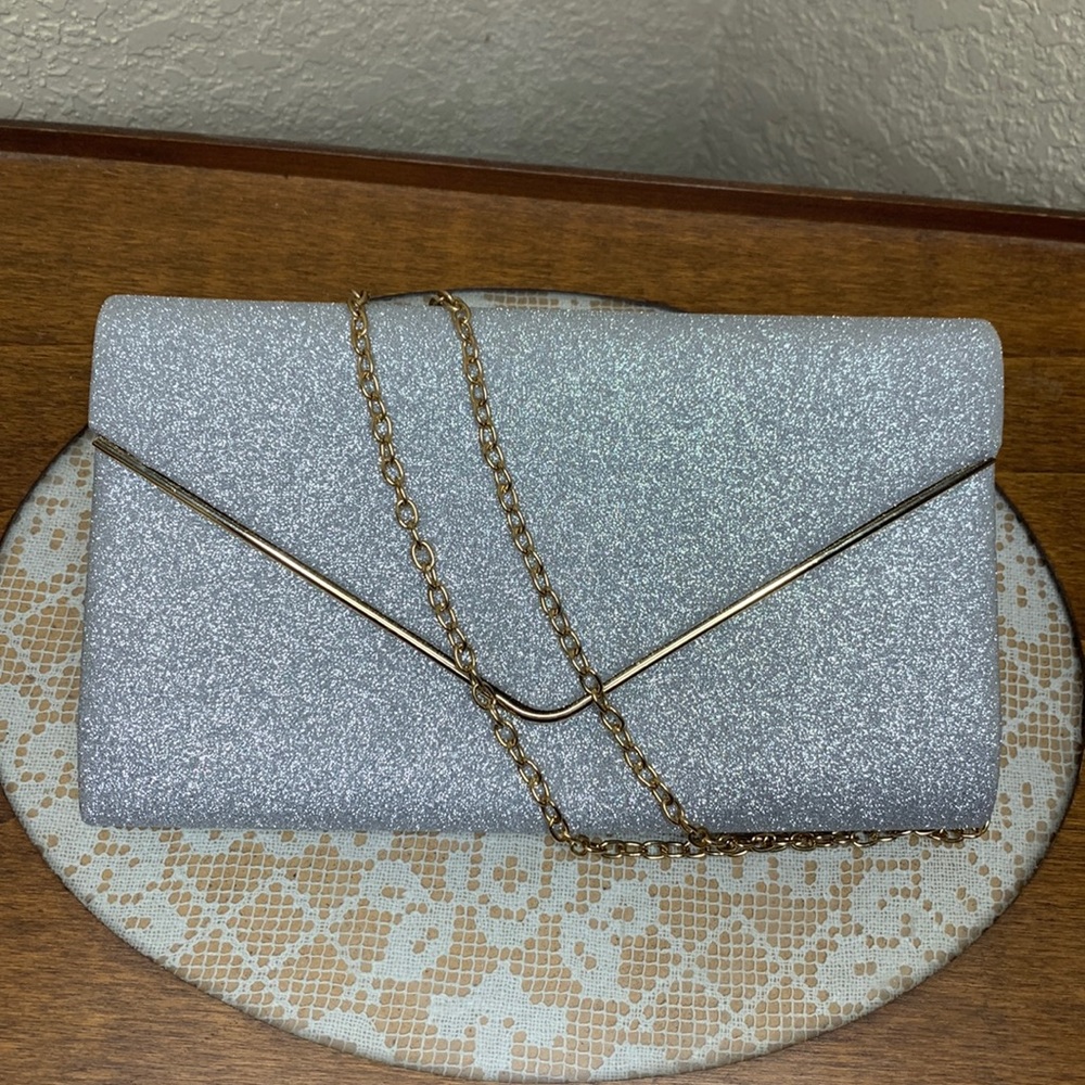 Glitter evening bag/clutch